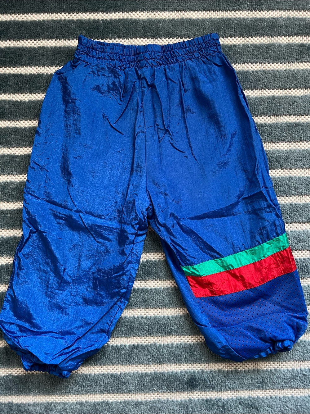 Vintage Blue Nylon Track Pants Size 24M